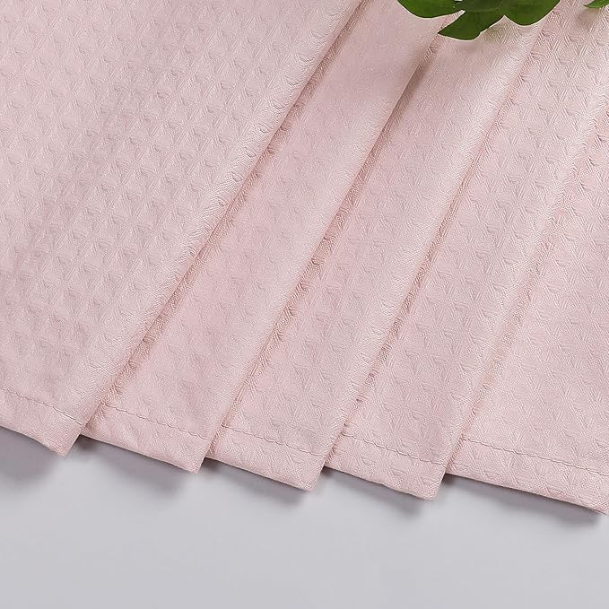 Aiyufeng Waterproof Fabric Shower Curtains for Bathroom，Dot Like Embossed Textured Soft Polyester Cloth Stall Shower Curtain，Hotel Luxury Quality Machine Washable，36Wx72L，Pink