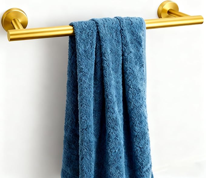 Towel Racks for Bathroom, Stainless Steel Towel Rack, Bathroom Towel Holder, Towel Bar for Bathroom Wall, Towel Holder for Bathroom Wall, Bathroom Towel Rack, Towel Bar, Bathroom Accessories (Gold)