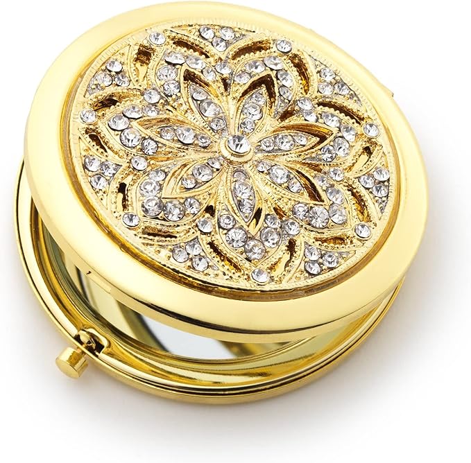 Olivia Riegel Gold Windsor Compact Make up Mirror