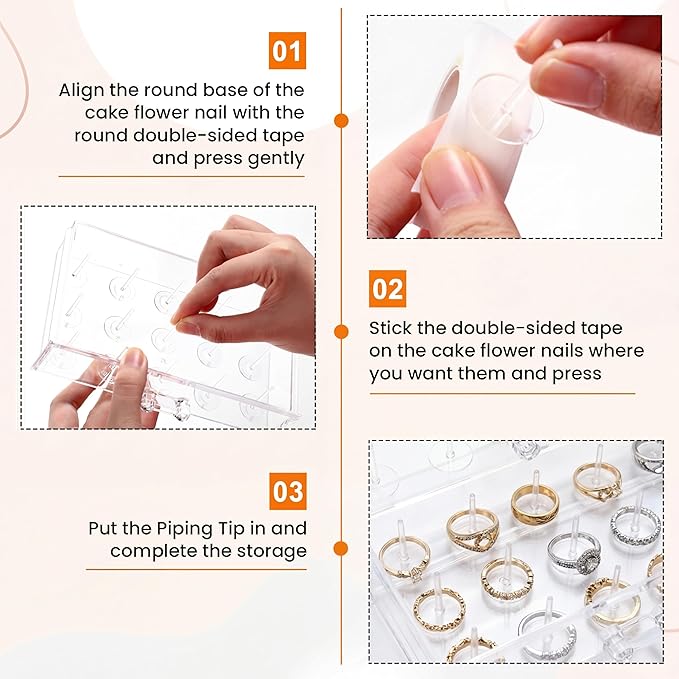 Acrylic Makeup Organizer 2 Drawer Transparent Makeup Storage Box with DIY Flower Nails Tips Jewelry Cosmetic Organizer Dustproof Drawer for Bedroom, Bathroom, Countertop Dresser 7.5 x 4.72 x 3.9 Inch