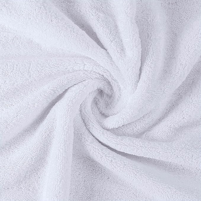 Utopia Towels 16 Pack Premium Bath Towels Set, 27 by 54 Inches, 100% Ring Spun Cotton 600GSM, Lightweight and Highly Absorbent Quick Drying Towels, Perfect for Daily Use, White