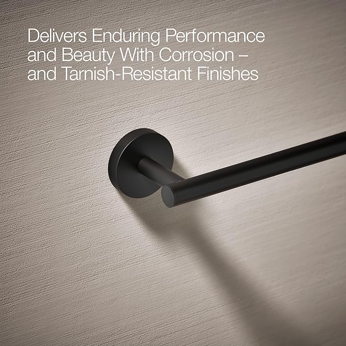 Kohler 27287-BL Elate® 24" Towel bar, Matte Black