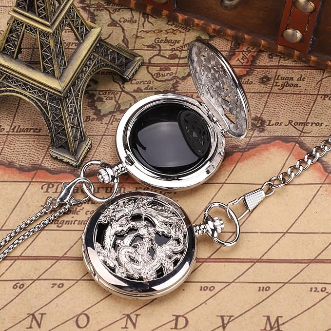 ManChDa Scrying Mirror Black Obsidian Mirror Witchcraft Supplies Witchcraft Kit Wiccan Supplies and Tools Witchy Gifts Silver