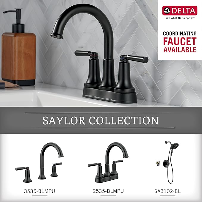 Delta 73518-BL Saylor Hardware bar, Matte Black
