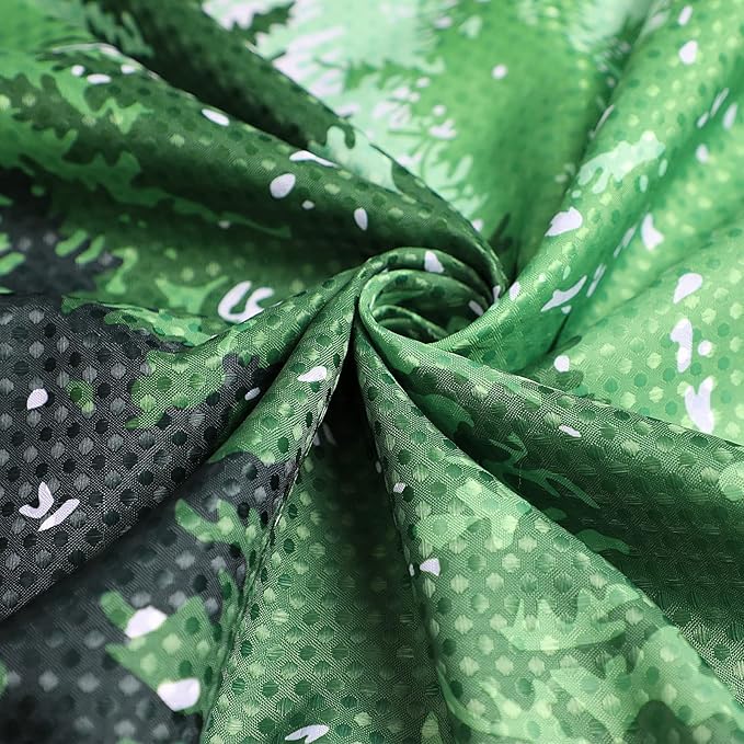 Hokibero Spring Forest Green Plant, Grey Mountain Nature Tree Fabric Shower Curtains for Bathroom Water Repellent Woodland Shower Curtain, 72 x 72 inch