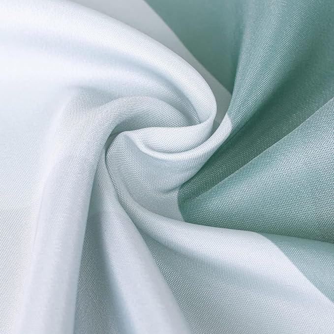 Sunlit Designer 36 x 72 Inches Shower Curtain, Popular Shower Stall Curtain, Ombre Dark Green Fabric Shower Curtains for Bathroom Decor, Contemporary Bathroom Curtains, Dark Green