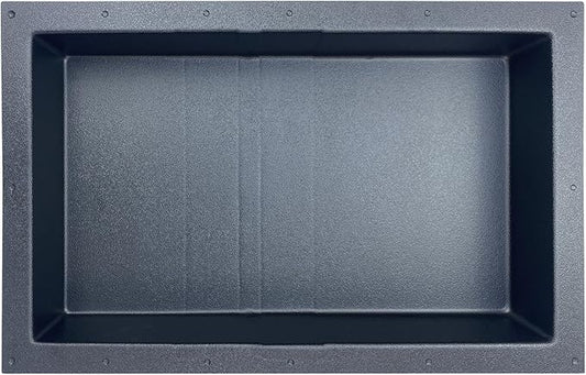 Ready-to-Tile Rectangular Shower Niche – 28" x 17" Single Shelf – Made in USA – Recessed Wall Insert