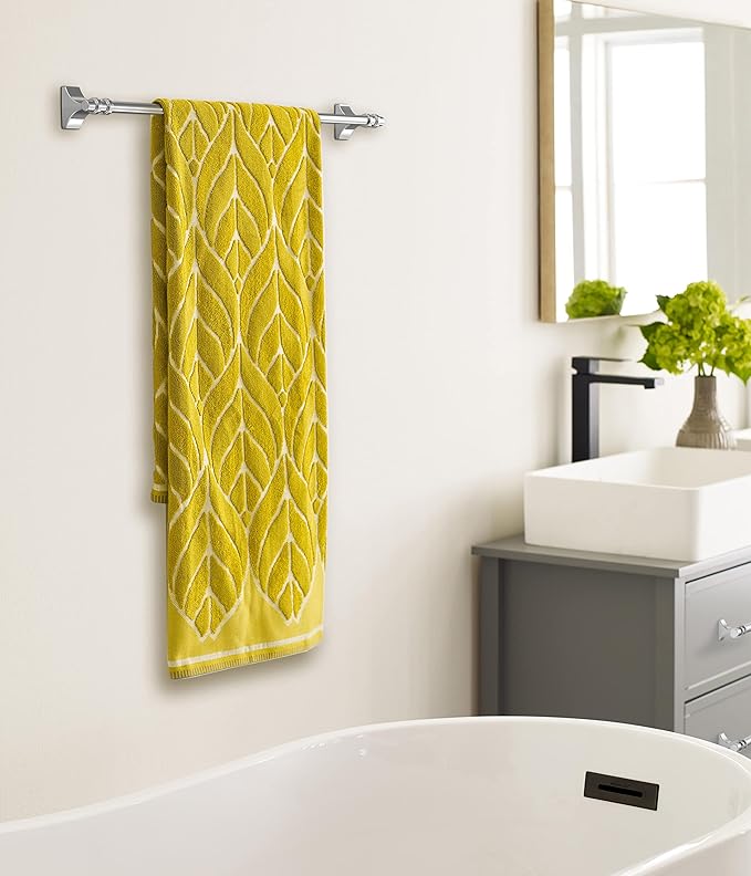 Amerock BH3605426 | Chrome Towel Bar | 24 in (610 mm) Towel Rack | Davenport | Bathroom Towel Holder | Bathroom Hardware | Bath Accessories