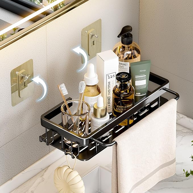 Shelf, Bathroom washbasin, Storage Kitchen, Single Layer Thickened-Patch Square Basket
