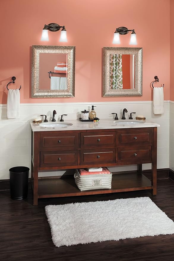 Moen YB2886ORB Eva Bathroom Towel Ring, Oil-Rubbed Bronze