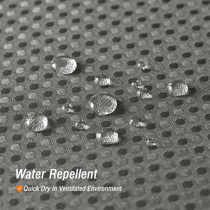 Gibelle Long Shower Curtain 72 x 78, Tall Waffle Weave Textured Fabric Shower Curtain for Bathroom, Water Repellent, Machine Washable, Grey