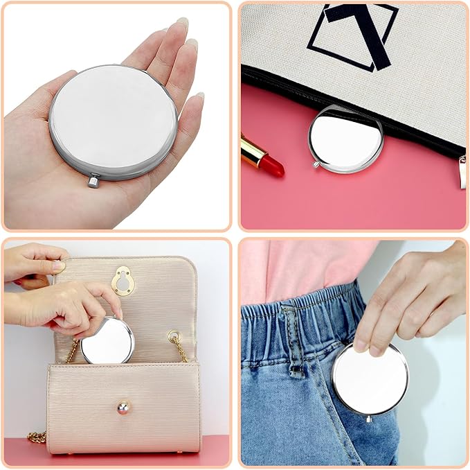 Teacher Assistant Appreciation Gift Teaching Assistant Pocket Makeup Mirror Thank You Gifts for Women Aide Teacher Going Away Retirement Present from Student Coworker Teaching Compact Makeup Mirror