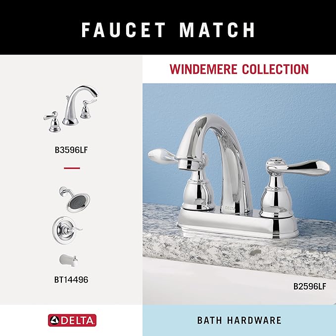 Delta 70018 Windemere 18 in. Wall Mount Towel Bar Bath Hardware Accessory in Polished Chrome