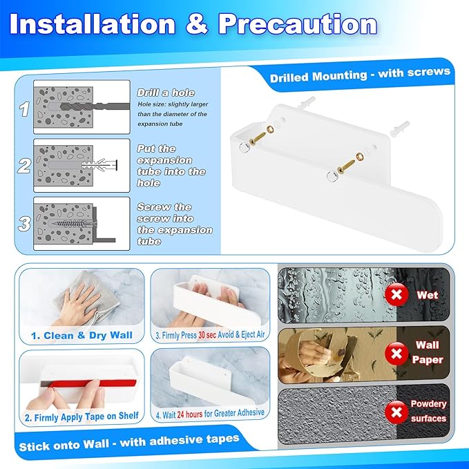 Cosmos Acrylic Hand Towel Holder Hand Towel Ring Self Adhesive and Wall Mounted Modern Hand Towel Bar Towel Hanger for Bathroom Kitchen Lavatory (Solid White)