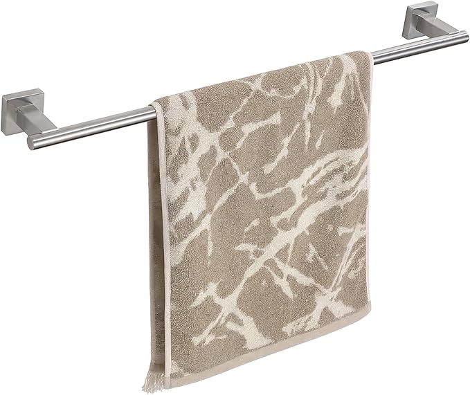 Miyili 24-Inch Towel Bar SUS 304 Stainless Steel Towel Holder Rack for Bathroom Wall Mount Brushed Finish, A02N60A
