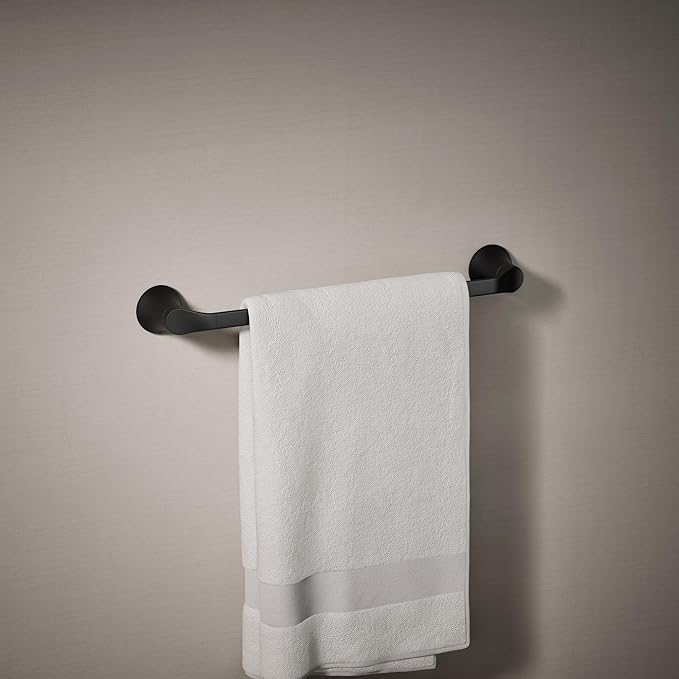 Kohler 27393-BL Simplice® 18" Towel bar, Matte Black