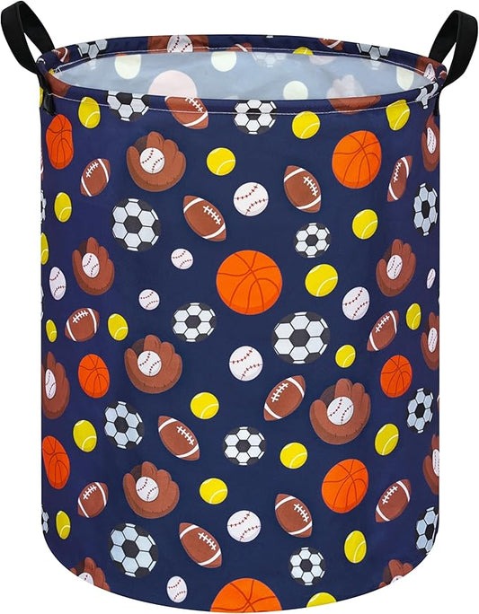 MAIZMZ Kids Hamper Storage Bins Organizer Toy Box Laundry Basket Large Canvas Collapsible Chest for Home/Dorm/Kitchen/Pet/Office/Closet/Shelf/Gift Baskets