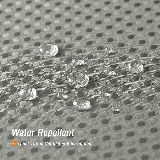 Gibelle Extra Long Shower Curtain 72 x 84, 230GSM Tall Waffle Weave Textured Fabric Shower Curtain for Bathroom, Water Repellent, Machine Washable, Grey