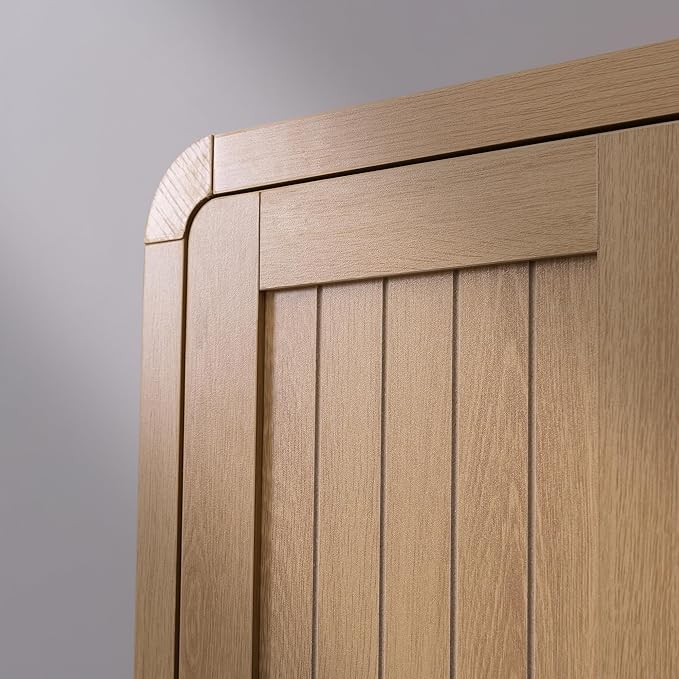 VANIRROR Premium Bathroom Wall Cabinet, Engineered Wood Medicine Cabinet with Soft-Close Doors & Child-Safe Rounded Edges, Modern Farmhouse Storage Organizer for Laundry, Kitchen