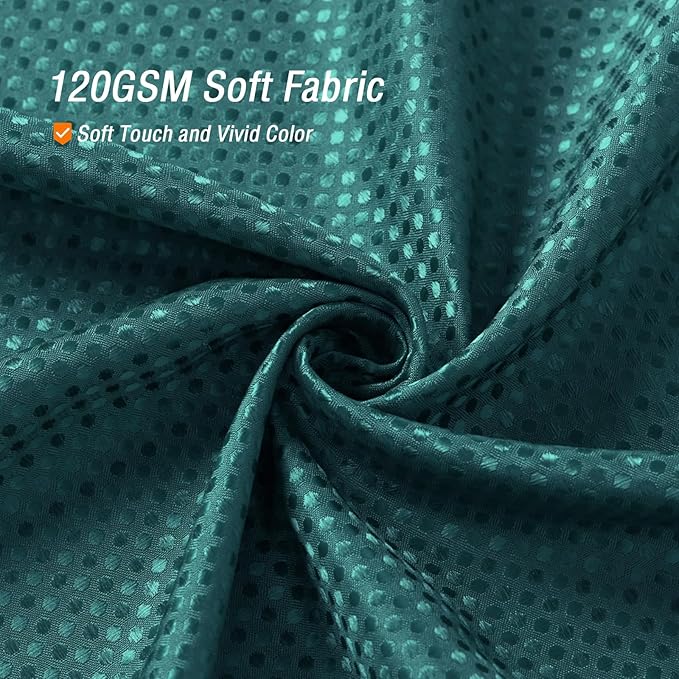 Gibelle Seaweed Green Shower Curtain, Waffle Weave Textured Fabric Shower Curtain for Bathroom - Soft Cloth & Hotel Spa Luxury, Water Repellent, Machine Washable, 72X72, Seaweed Green