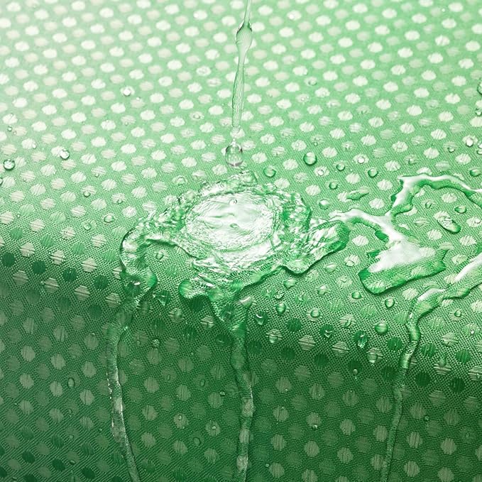 MitoVilla Emerald Green Waffle Fabric Shower Curtain, Dark Green Waffle Weave Textured Shower Curtains for Luxury Bathroom Decor, Modern Weighted Bathroom Shower Curtain, 72 x 72