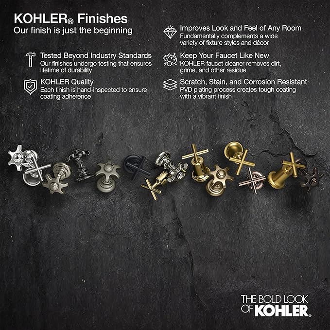 Kohler 27286-2MB Elate® 18" Towel bar, Vibrant Brushed Moderne Brass