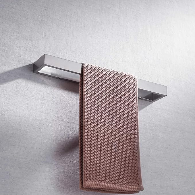Miyili Bathroom Hand Towel Holder SUS 304 Stainless Steel 15-3/4 Inch Kitchen Towel Bar Wall Mounted, D03N40