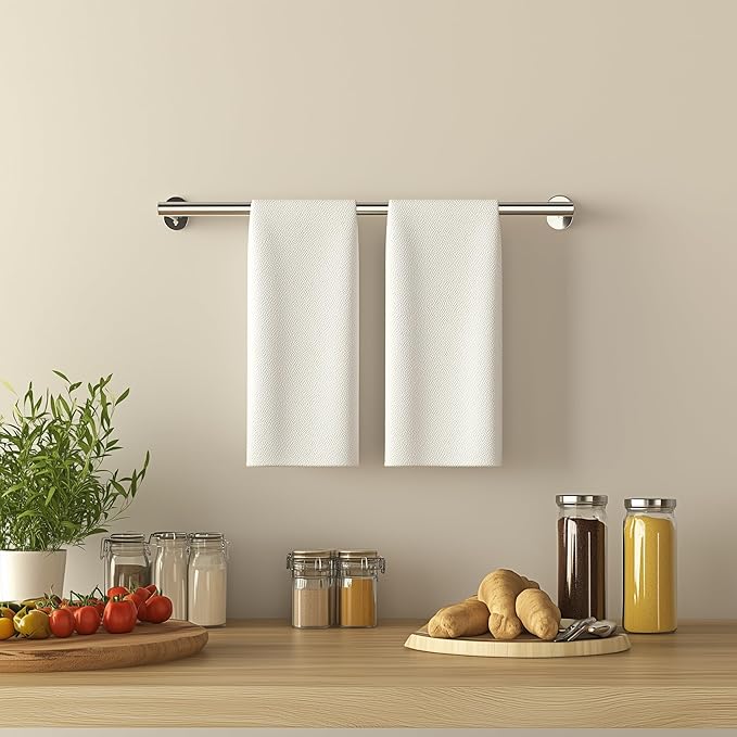 SEIDO Commercial Grade-304 Stainless Steel Towel Holder, 900mm/35.4-inch Total Length Bathroom Towel Bar for Bathroom, Hanging Space 850mm/33.5-inch Space-Saving Single Towel Rod, Brushed Nickel