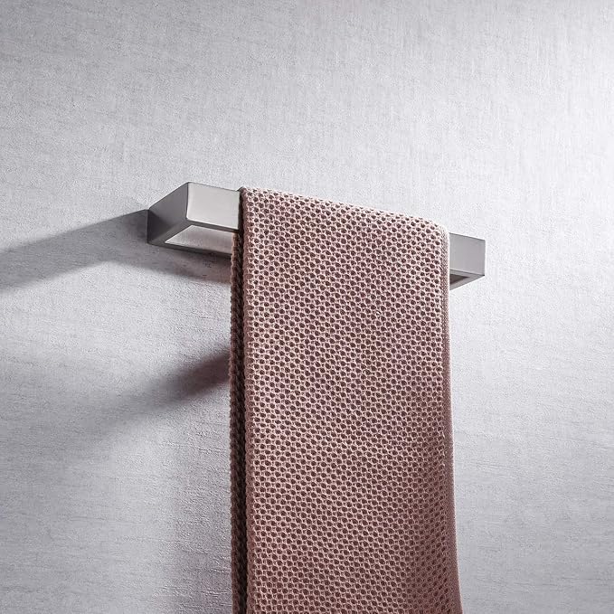 Miyili Bath Towel Ring Bathroom Hand Towel Holder SUS 304 Stainless Steel Towel Rack Wall Mounted Brushed Finish, D03N26