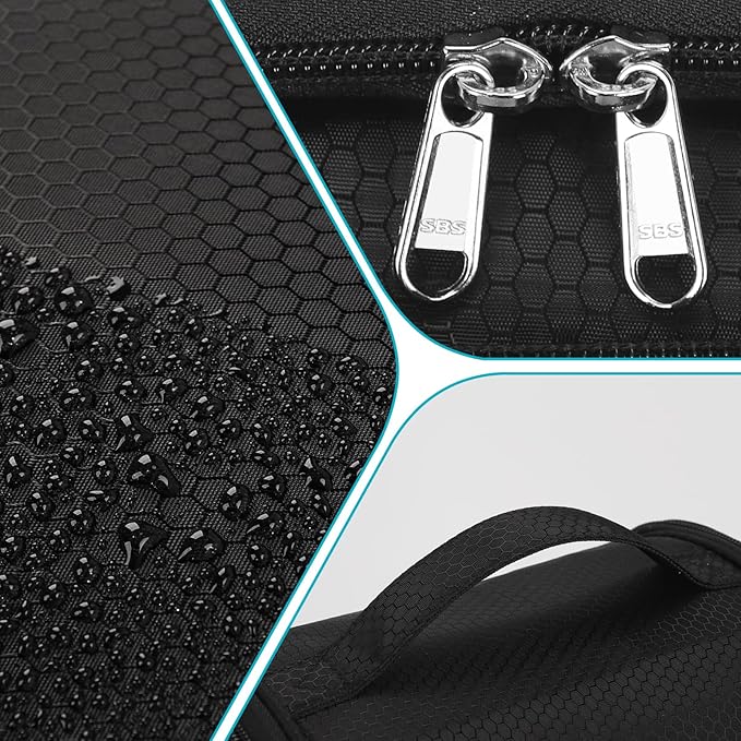 Mesh Shower Caddy Portable, Toiletry Bags for Travel, Hanging Shower Organizer Tote Bag for College Dorm Students Girls Boys, Dry and Wet Separation with Metal Hook