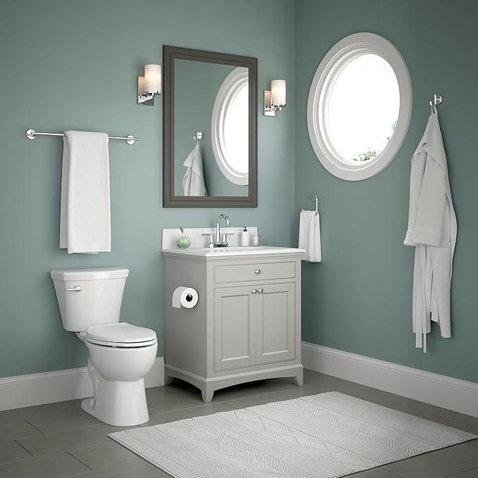 Delta 75918 Trinsic 18 in. Wall Mount Towel Bar Bath Hardware Accessory in Polished Chrome