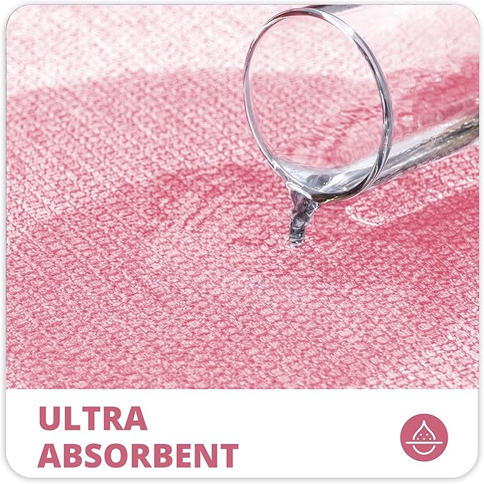 Bath Mat,Ultra Thin Bathroom Runner Rugs,Large Bath Mats for Bathroom,Quick Dry,Non-Slip,Machine Washable,Low Pile,Bath Rug,Shower Outside,Sink,Home Decor Accessories.Pink,3'x4'(36x48inch)