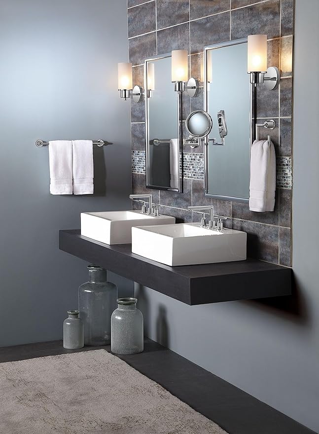 Moen YB0818CH Arris 18-Inch Modern Single -Towel Bar, Chrome