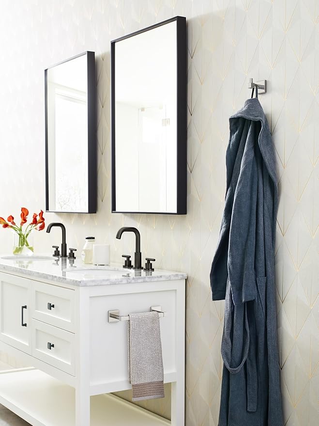 Amerock Appoint Polished Nickel 8 inch (203mm) Towel Bar, BH36075PN