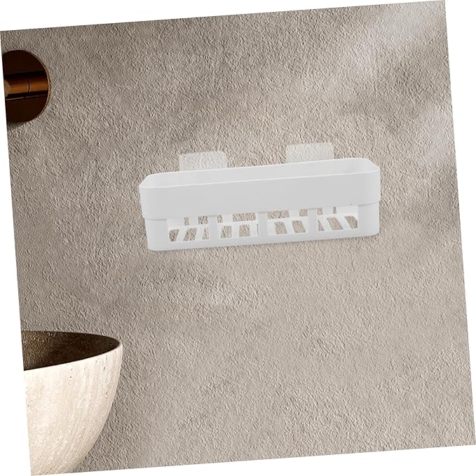 Wall-Mounted Storage Rack Design Bathroom Shelf for Toiletries Kitchen Organizer and Easy to Clean White for Space-Saving