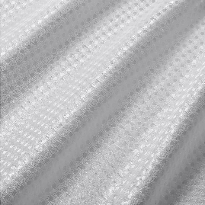 Amazon Basics Modern Style Polyester Shower Curtain, Quick-Drying, 72x72 inches, White