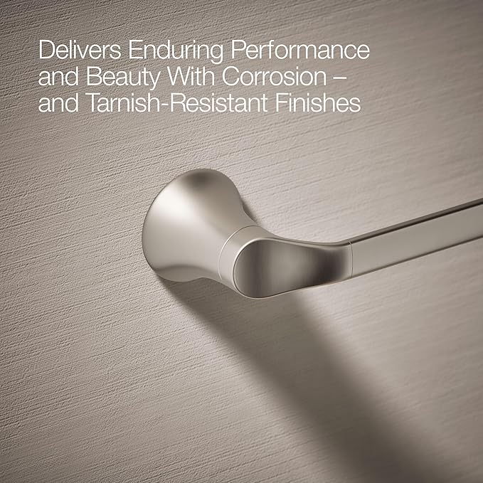 Kohler 27393-BN Simplice® 18" Towel bar, Vibrant Brushed Nickel