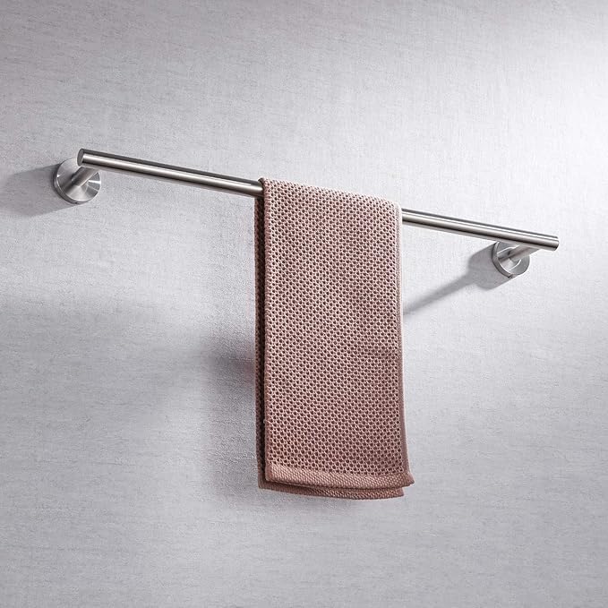 Miyili 24-Inch Bathroom Towel Bar SUS 304 Stainless Steel Towel Holder Rack Wall Mount Brushed Finish, A01N60A