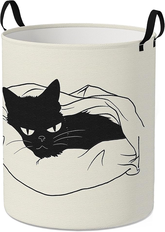 Laundry Hamper for Bedroom,Dirty Clothes Basket,Laundry Basket with Handles,Kids Girls Room Canvas Hamper Bag,Blankets,Towel,Toy Storage Organizer