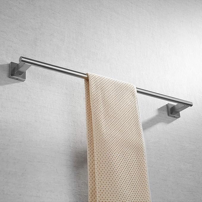 Miyili 24-Inch Towel Bar SUS 304 Stainless Steel Towel Holder Rack for Bathroom Wall Mount Brushed Finish, A02N60A