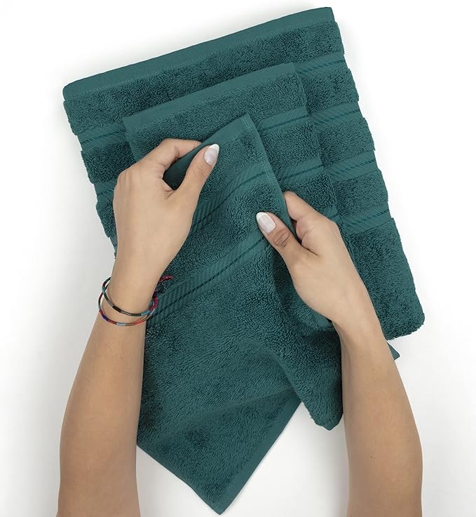 American Soft Linen 35x70 Jumbo Large Bath Towel, 600 GSM 100% Cotton Turkish Bath Sheet, Oversized Luxury Bath Towel for Bathroom Beach and Pool, Teal
