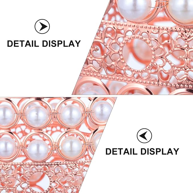minkissy Tabletop for Pearl Stationery Durable Gold Pencil Dressing Cosmetic Cup Rose Eyebrow Nail Organizing Organizer Holder Luxury Eyeliner Metal Pen Brush Storage Beads