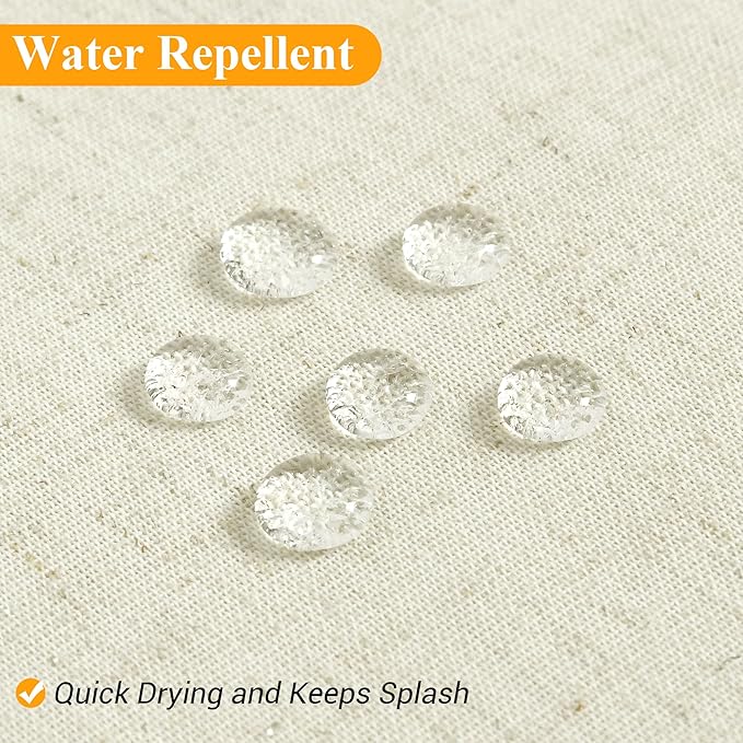 Naturoom Ivory Linen Shower Curtain, Cloth Textured Fabric Shower Curtain Set with Hooks, Simple Elegant Modern Farmhouse Country Ultra Thick Shower Curtain for Bathroom,Water Repellent,42x72