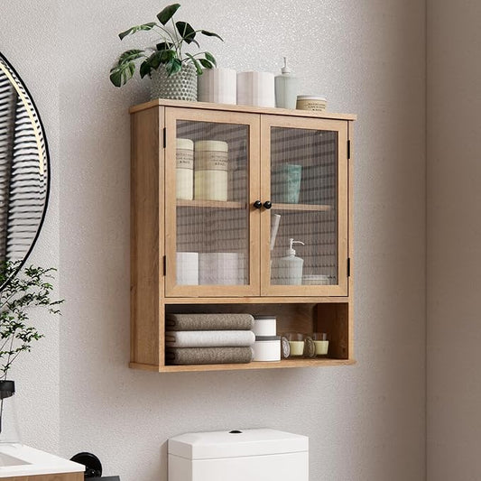 Bathroom Medicine Cabinet, Bathroom Wall Cabinet, Bathroom Cabinet Wall Mount, Medicine Cabinets for Bathroom with Glass Door