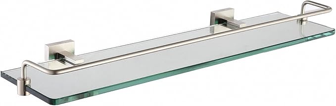 Kraus Bathroom Accessories - Shelf with Railing in Brushed Nickel