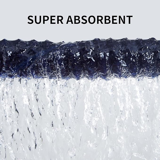 6-Piece Bath Towel Set(30"x60"), 2 Extra Large Bath Towel Sheets, 2 Hand Towels and 2 Washcloths - Highly Absorbent Quick Dry Microfiber,Ultra Soft Towel Set for Bathroom (Navy Blue)