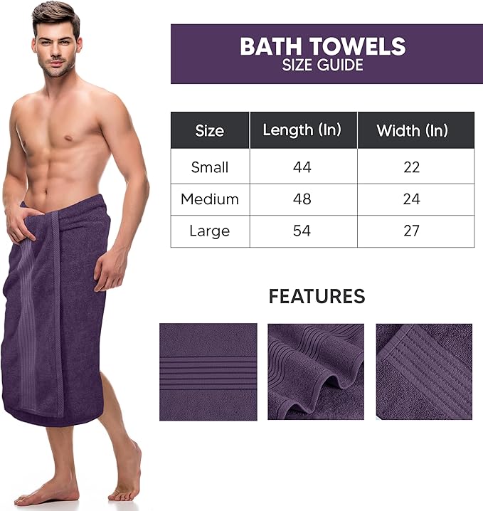 Utopia Towels Luxurious Bath Towels Set, 27 x 54 Inches 100% Ring Spun Cotton, 4 Pack Plum