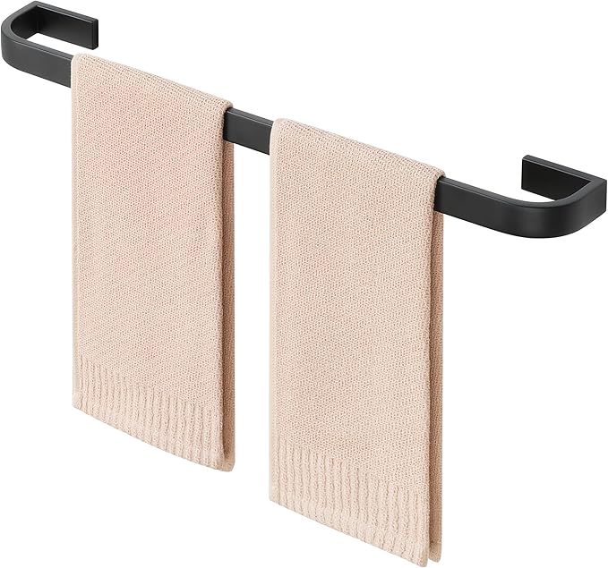Alise Towel Bar for Bathroom,Black Towel Holder 24'' Towel Racks for Bathroom Wall Mount,SUS304 Stainless Steel Towel Rail Towel Hanger for Walls