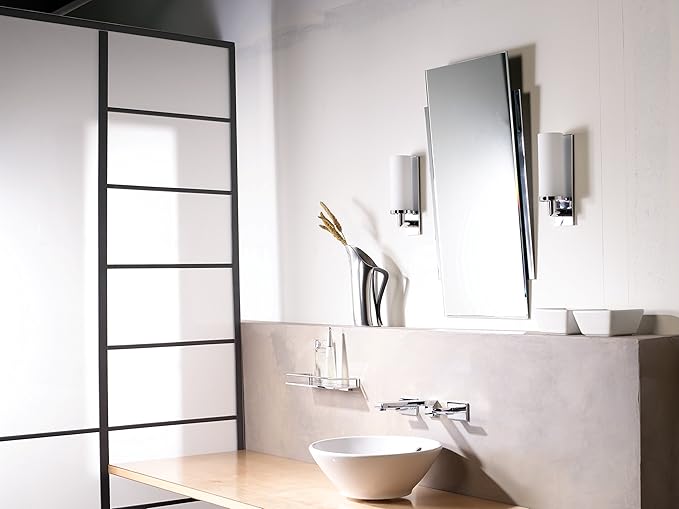 Ginger 2819RT-24/PC Surface Bathroom Shelf with Towel Bar, 24", Polished Chrome