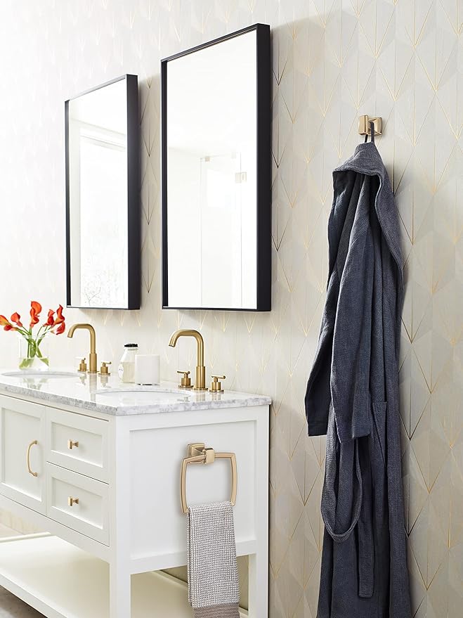 Amerock BH36032 Revitalize 6-13/16" Wall Mounted Towel Ring - Champagne Bronze